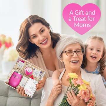 Mom Spa Gift Basket for Women - Self Care Basket, Relaxation, Pampering Gifts for Girlfriend, Wife, Mom, Sister, Friends - Birthday Bundles, Mothers Day, Anniversary, Valentines Day Gift Set for Her