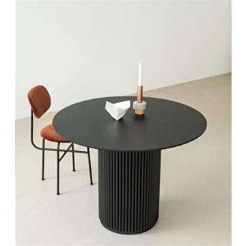 NIUYAO 35.5" Round Solid Wood Dining Table - Versatile and Sturdy Dining Solutions