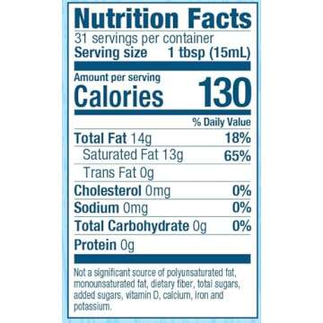 Carrington Farms gluten free, hexane free, NON-GMO, free of hydrogenated and trans fats in a BPA free bottle, liquid coconut cooking oil, Premium MCT, 12 Fl Oz