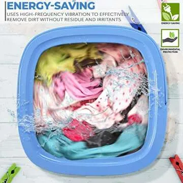 Pure Clean Mini Portable Washing Machine for Travel