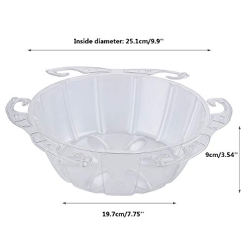 Idyllize 10 Inch Clear Plant Saucers for Easy Plant Care