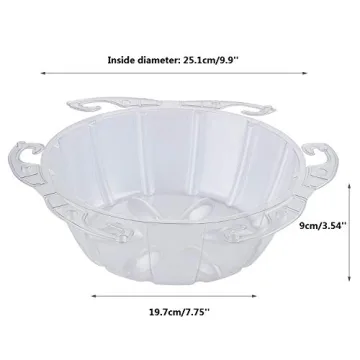 Idyllize 10 Inch Clear Plant Saucers for Easy Plant Care