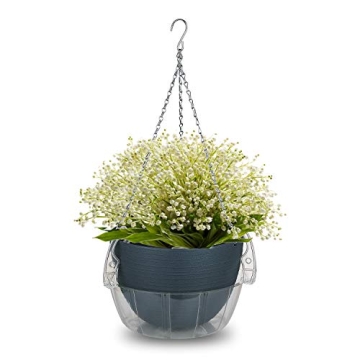 Idyllize 10 Inch Clear Plant Saucers for Easy Plant Care