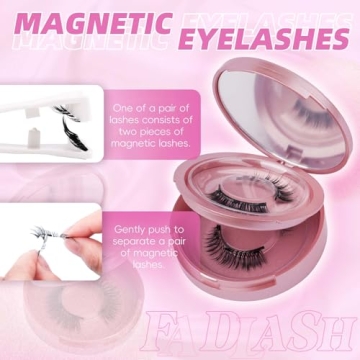 FADLASH Magnetic Eyelashes Reusable Kit No Glue Needed