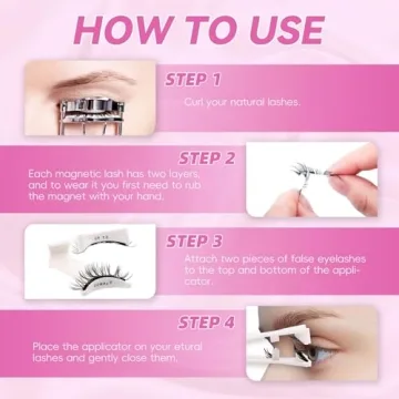 FADLASH Magnetic Eyelashes Reusable Kit No Glue Needed