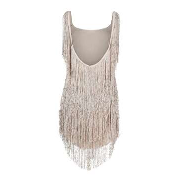 EKVAHL Sequin Dress for Women Sexy Dresses for Women Evening Part Dress Fashion Sexy Classic Sleeveless Sling Tassel Sparkly Elegant Dress Short Skirt Purple Gold Silver Black Yellow Pink