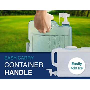 Arrow Home Products Slimline Drink Dispenser for Fridge, 2.5 Gallons