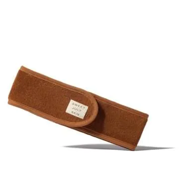 Comfortable Adjustable Cotton Terry Headband for Skincare