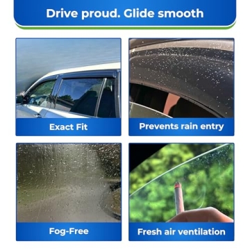 KPY Window Visors for Kia Soul 2014-2019, Rain Guards