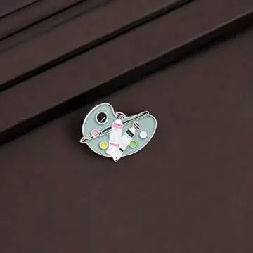 CENWA Paint Palette Artist's Brooch Pin - Perfect Art Gift