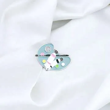 CENWA Paint Palette Artist's Brooch Pin - Perfect Art Gift