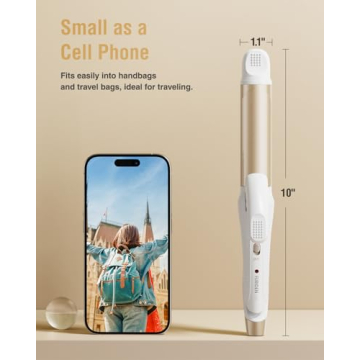 Compact Dual Voltage Travel Curling Iron for Every Getaway