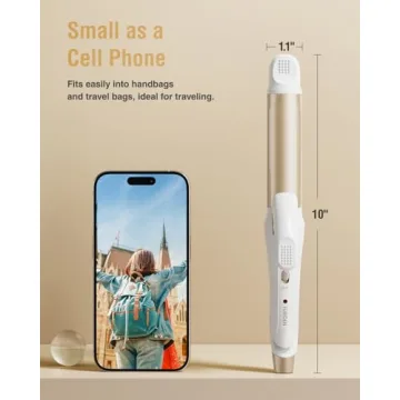 Compact Dual Voltage Travel Curling Iron for Every Getaway