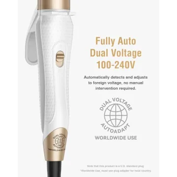 Compact Dual Voltage Travel Curling Iron for Every Getaway