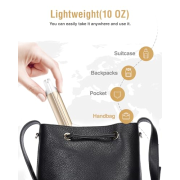 Compact Dual Voltage Travel Curling Iron for Every Getaway