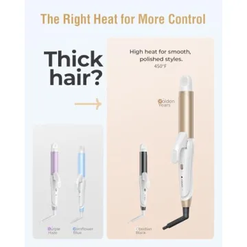 Compact Dual Voltage Travel Curling Iron for Every Getaway