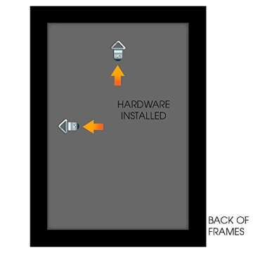 Gallery Perfect 9 Piece Black Family Photo Frame Gallery Wall Kit