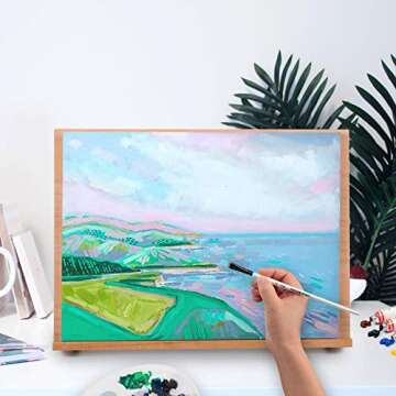 Falling in Art Adjustable Wood Drafting Easel for Artists