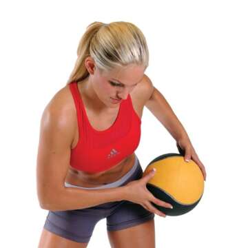 CAP Barbell Rubber Medicine Ball Set with Rack