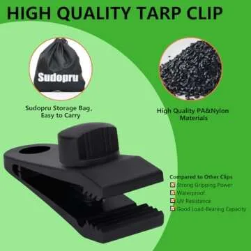 Tarp Clips Heavy Duty Lock Grip for All Outdoor Needs