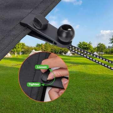 Tarp Clips Heavy Duty Lock Grip for All Outdoor Needs
