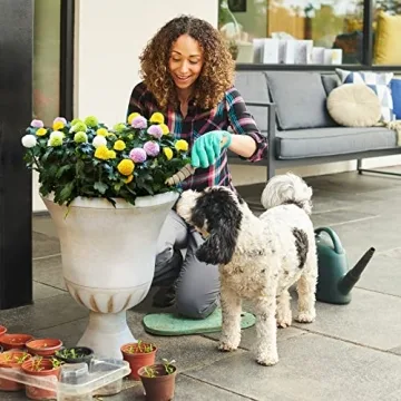 Durable Worth Garden Urn Planters - 22" Tall & Lightweight