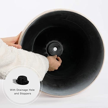 Durable Worth Garden Urn Planters - 22" Tall & Lightweight