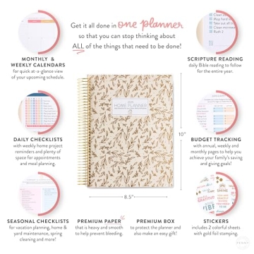 Home Planner 2025 Your Daily Organizer with Checklists