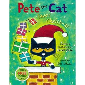 Pete the Cat Saves Christmas: A Joyful Adventure Book for Kids