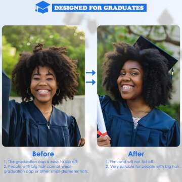 Stylish GIURKUU Graduation Cap Headband for Graduates