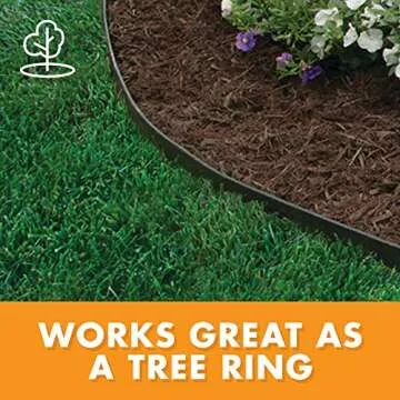 EasyFlex No-Dig Landscape Edging - 40ft Durable Garden Border