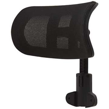 Lorell Mesh High-Back Office Headrest for Chairs