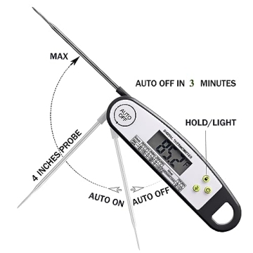 Digital Meat Thermometer for Perfect Cooking and Grilling