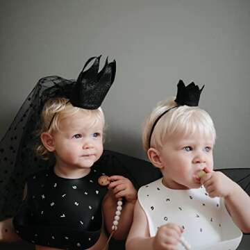 Mushie Silicone Baby Bib - Adjustable Waterproof Design