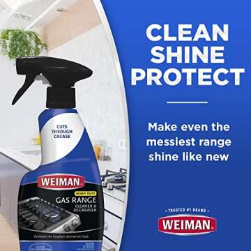 Effective Weiman Gas Range Cleaner and Degreaser - 12 Ounce