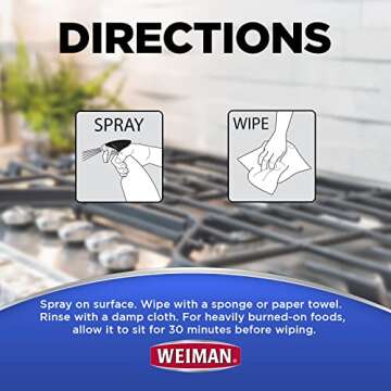 Effective Weiman Gas Range Cleaner and Degreaser - 12 Ounce