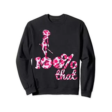 100% That Leopard Pink Sickle Cell Warrior Sweatshirt