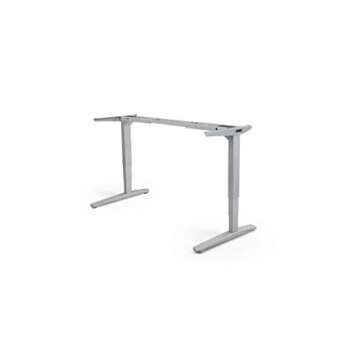 UPLIFT Desk V2-Commercial 2-Leg Height Adjustable Standing Desk (Industrial) Frame Only - Advanced Memory Keypad, Wire Management Tray, Bamboo Rocker-X Board