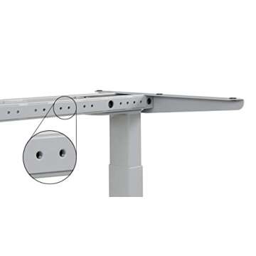 UPLIFT Desk V2-Commercial 2-Leg Height Adjustable Standing Desk (Industrial) Frame Only - Advanced Memory Keypad, Wire Management Tray, Bamboo Rocker-X Board