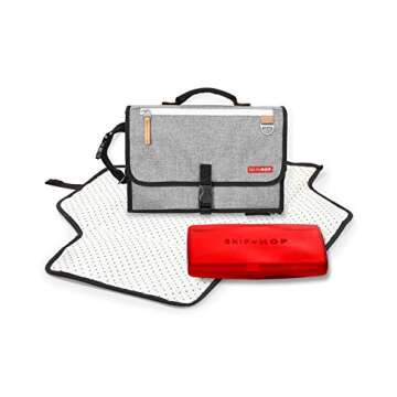 Skip Hop Portable Baby Changing Pad, Pronto, Heather Grey