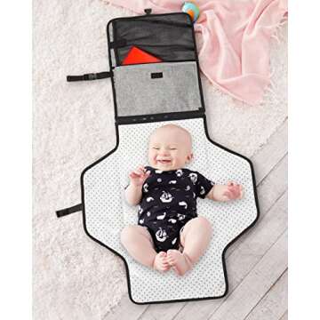 Skip Hop Portable Baby Changing Pad, Pronto, Heather Grey