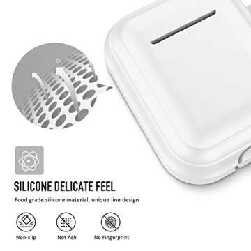 Compatible Airpods Case, Coffea Airpods Accessories Protective Silicone Case Cover and Skin with Car...