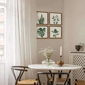 ArtbyHannah Botanical Framed Wall Art Set of 4