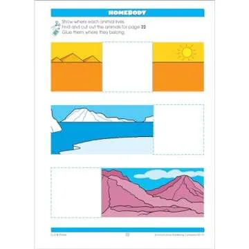 School Zone Cut & Paste Workbook for Ages 3-5