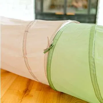 You Little Cutie Kids Popup Play Tunnel, 6 Foot Crawling Tunnel (Muted Pink)