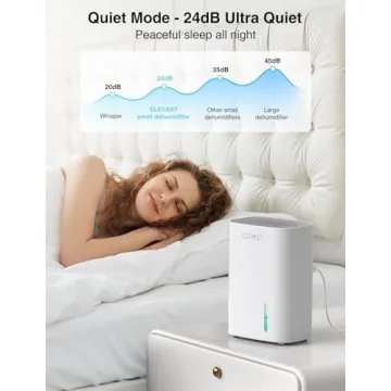 CLEVAST Compact 30oz Dehumidifier for Small Spaces