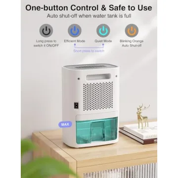 CLEVAST Compact 30oz Dehumidifier for Small Spaces