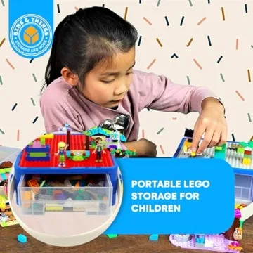 Compact Bins & Things Lego Organizer - Ideal for Travel