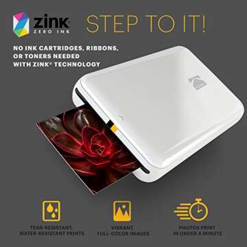 Kodak Step Printer - Portable Zero Ink Photo Printer