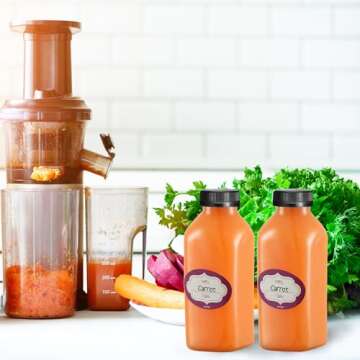 DilaBee 16 Oz Plastic Juice Bottles – 12 Pack Hydration Solution